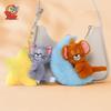 Jerry Tom And Plush Toy Anime Peripheral Backpack Pendant Keychain Gift Holiday