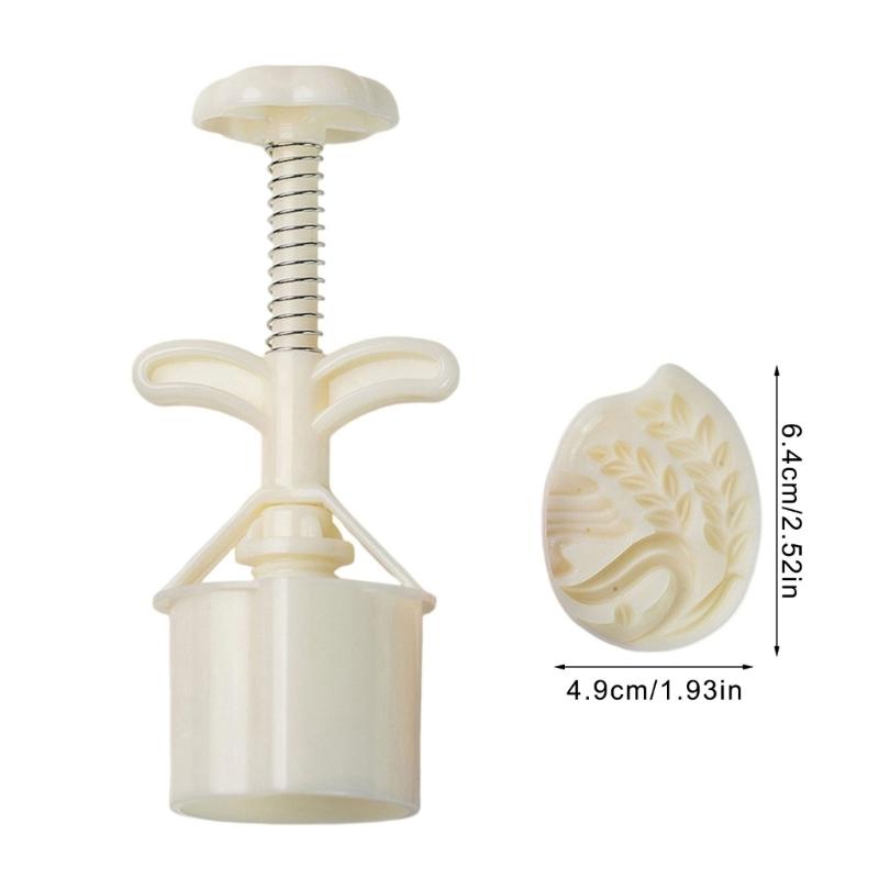 Creative Kitchen Mooncakes Molding Set Delicate Patterned Delight Treat Crafting Molds Manual Mooncakes Press Embosser