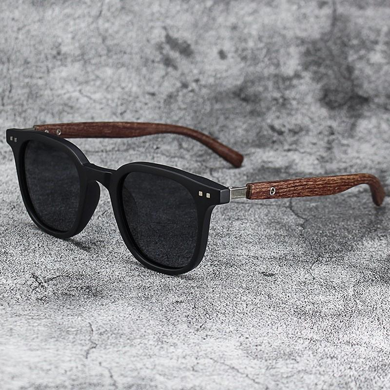 Wood Grain Legs, Rice Nails, Sunglasses, Women'S High-End Sunglasses, Men'S Sunshade And Uv-Proof Sunglasses.