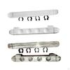 2 Pcs 4 Racks Wall Mounted Table Poles Clip Accessories Wooden Clips Pole Organizer Storage