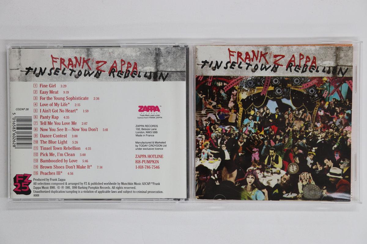 

CD FRANK ZAPPA Tinsel Town Rebellion CDZAP26 Zappa Records 1990 Europe Rock Used