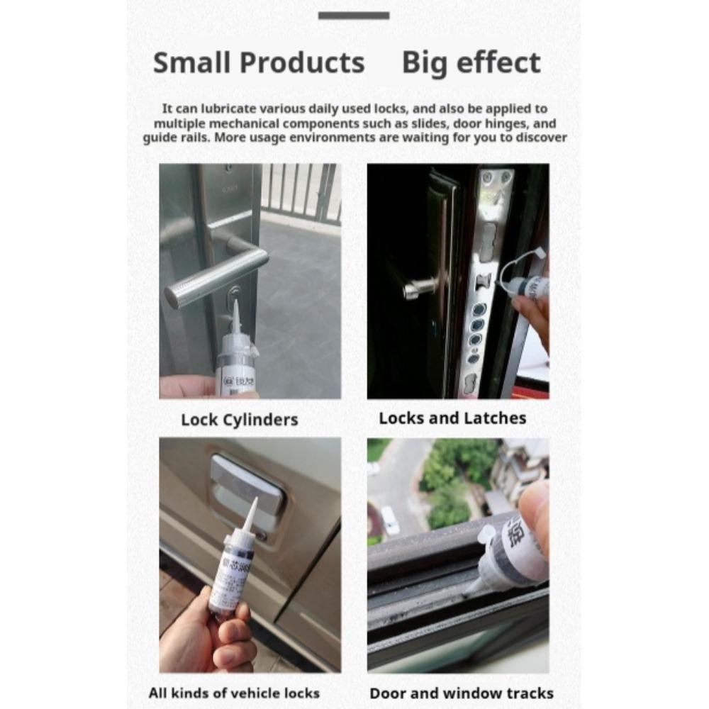 Lock Core Lubricant Powder Is A Practical Lock Repair Tool. Graphite Powder Door Lock Lubricant Can Be Used for Slide Rails and Door Shafts