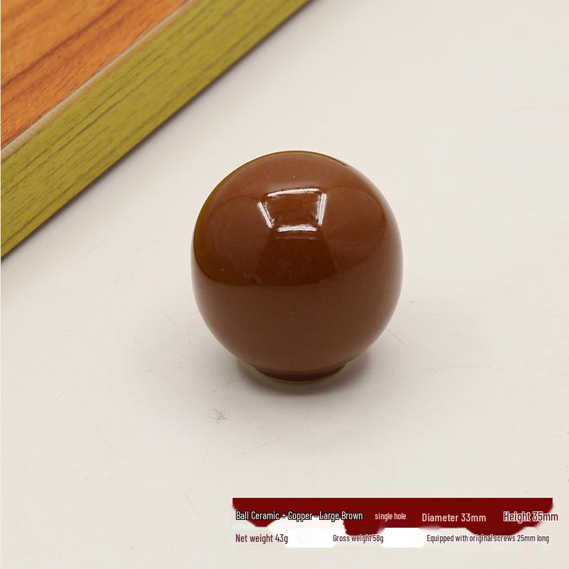 Colored Round Ceramic Door and Drawer Handle