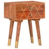 Nightstand 43 * 30 * 58 cm Solid Mango Wood