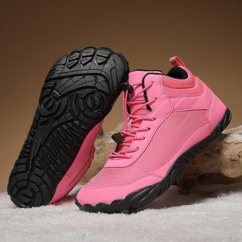 

New 2025 autumn and winter velvet waterproof snow boots warm and breathable couple high-top casual cotton shoes 46