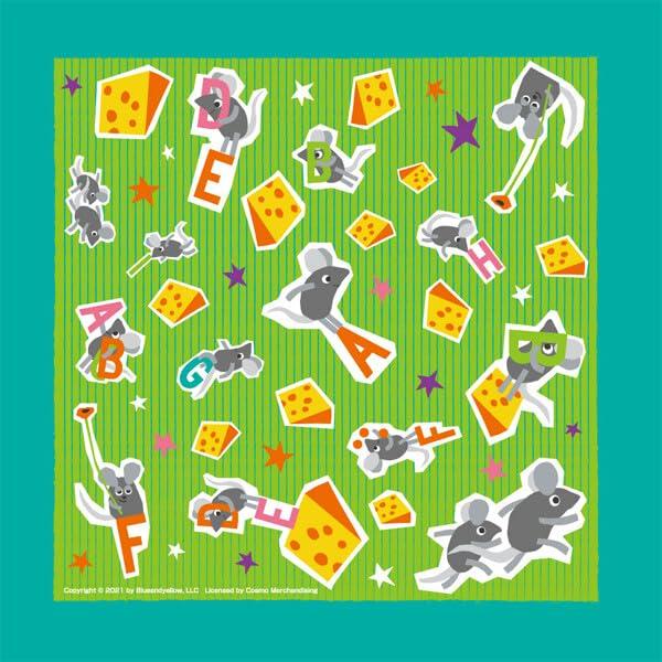 Frederick Leo Lionni Lunch 42 x 42 Lunch Leo School Nursery Green Cloth, approx. cm, 100% Cotton, Placemat, Cloth, Napkin, Lionni, Lunch,