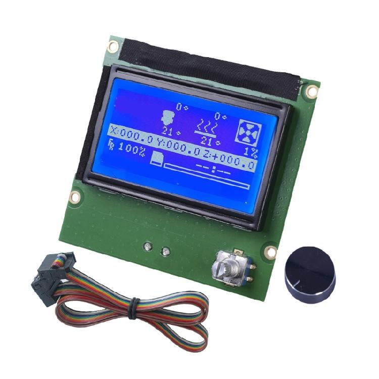 

12864 LCD Screen Assembly 3D Printer LCD Display Screen With Control Panel 12864 Blue Screen For 3S 3X 3D Printer 1