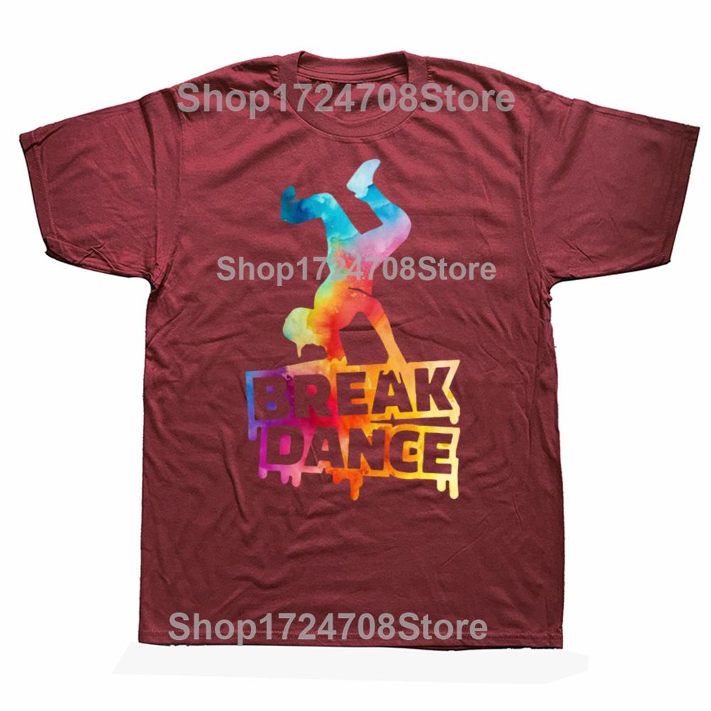 Harajuku Hip Hop Funny Break Dance Graphic T Shirts Streetwear Short Sleeve Breakdance Man T-shirt Loose Casual Women Clothing