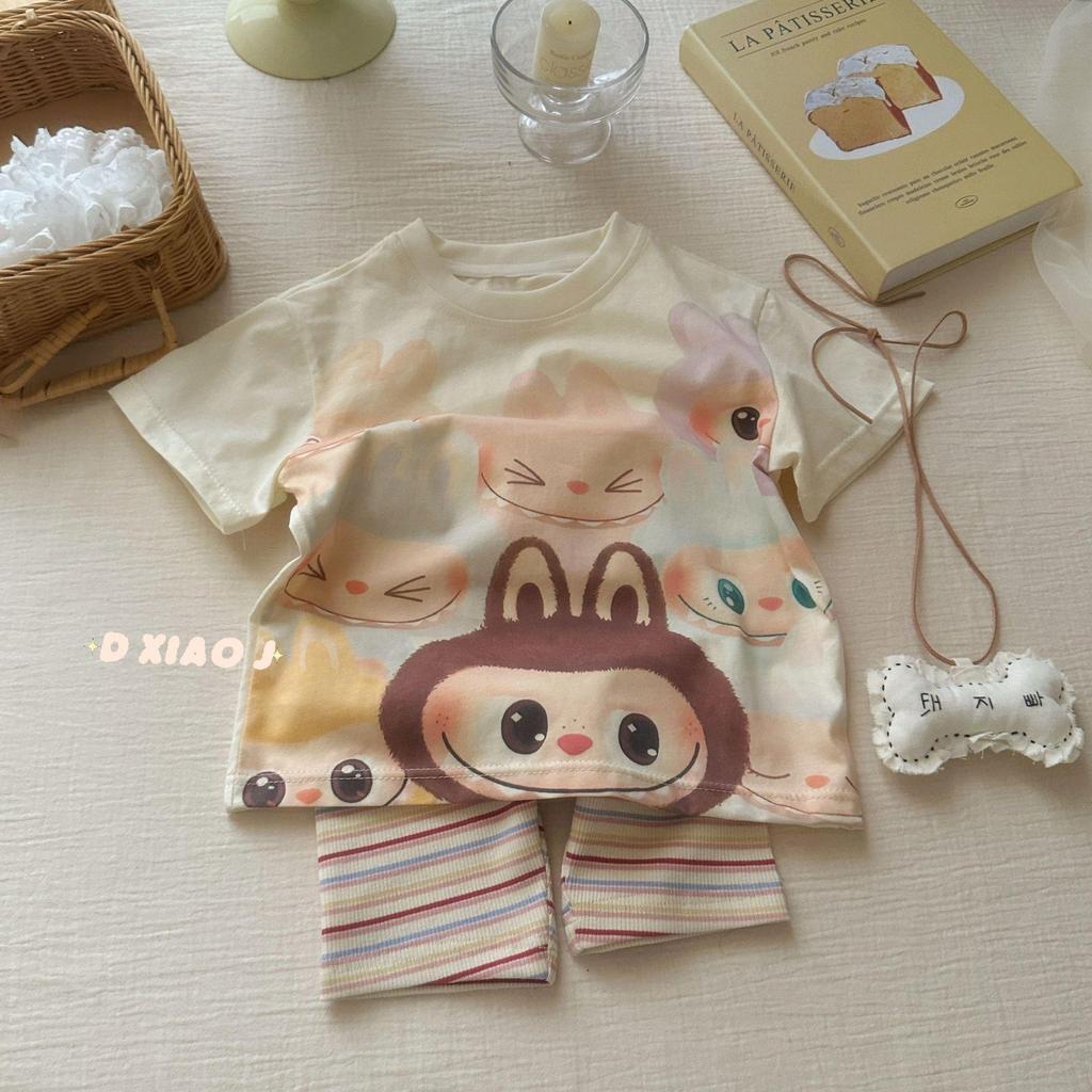 Children's Striped Leggings & Cycling Pants: Available In Large & Small Rolls for Girls & Babies, Korean Style.