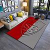 Red and Gray Shield Logo Carpet suitable as a non-slip mat for the living room or bedroom sofa