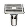 B0KB Bathroom Anti-reflux Floor Drain Quick Drain Square Hair Catcher Anti-blocking Shower Drain Strainers Easy to Install