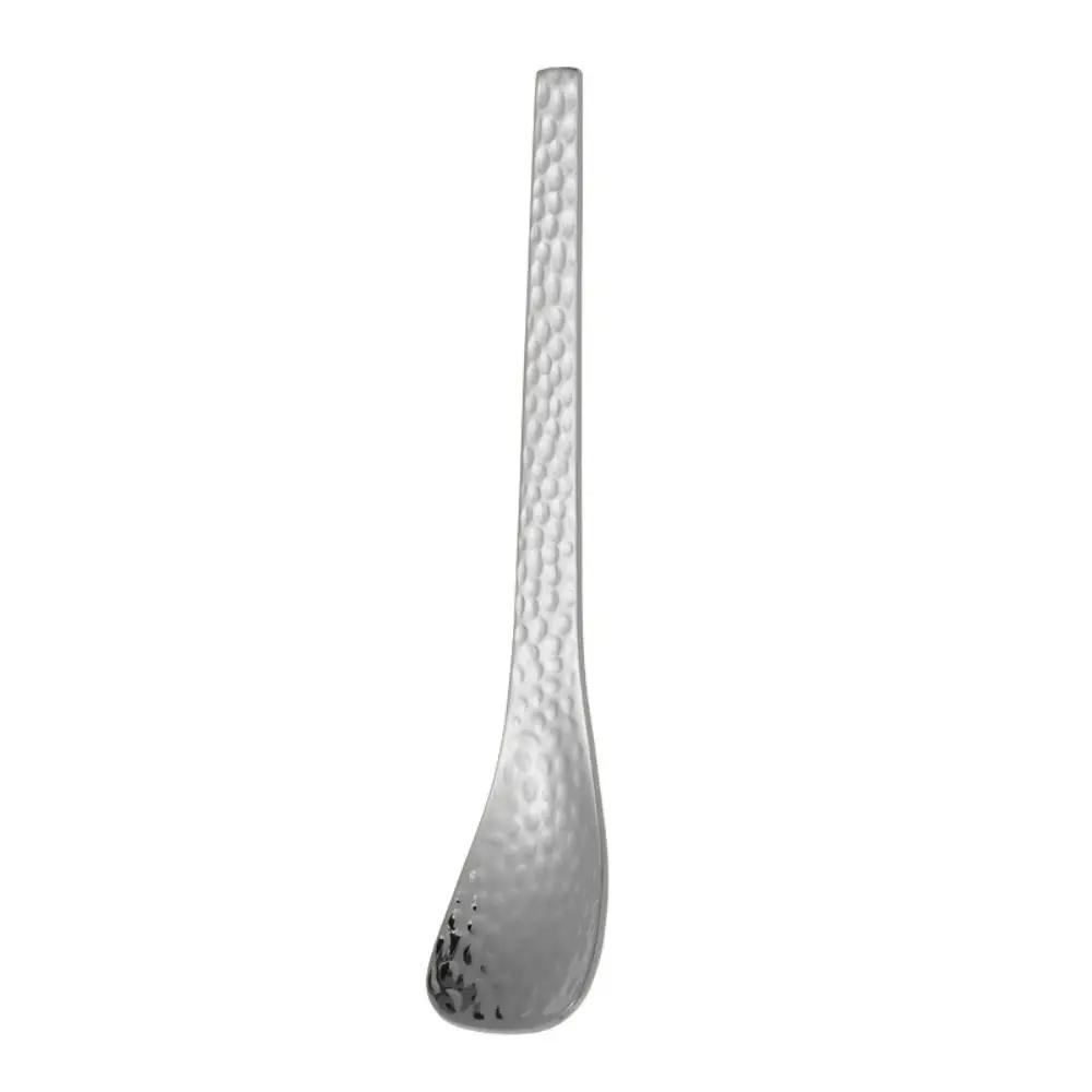 Tableware Teaspoon Creative 304 Stainless Steel Japanese Style Fruit Fork Hammer Pattern Design Stirring Spoon