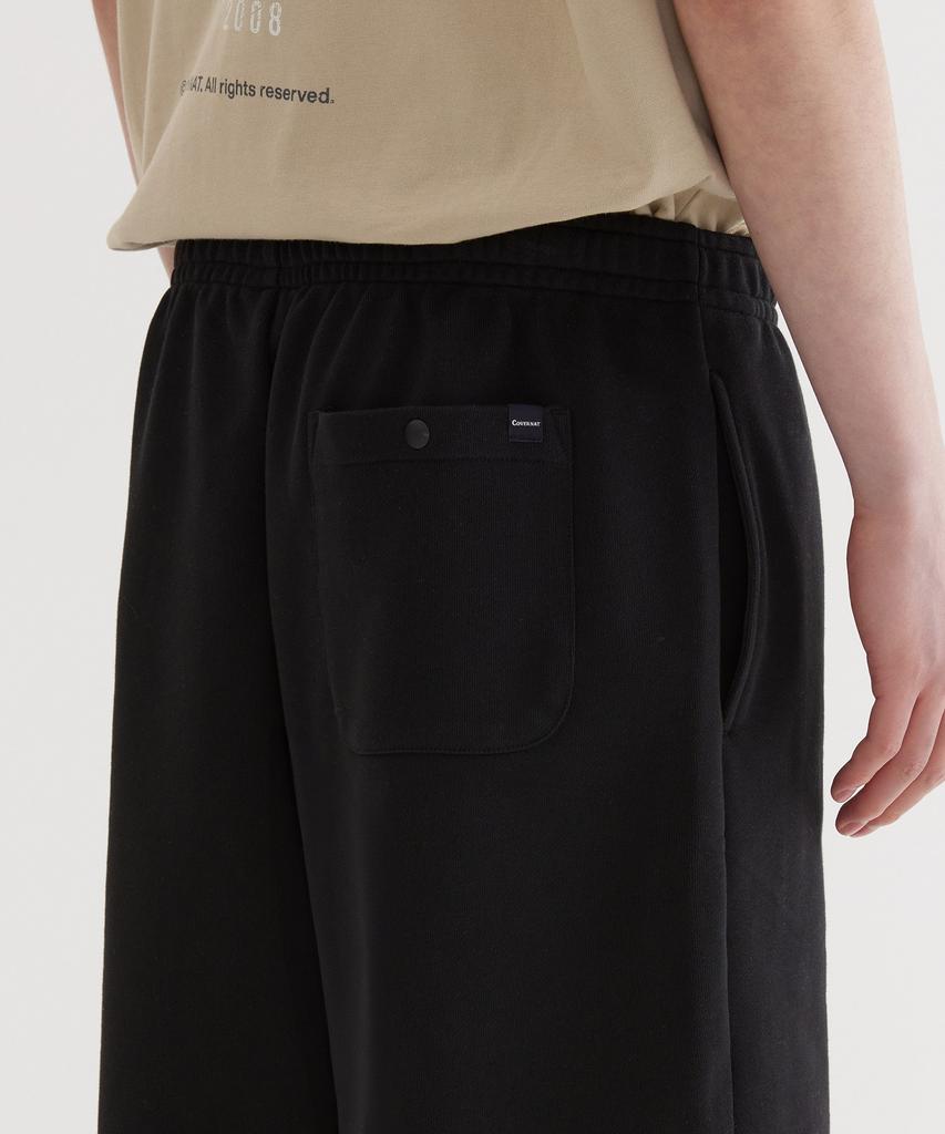 COVERNAT Regular C Logo Sweat Shorts Black
