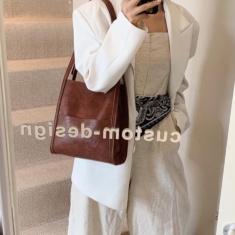 Premium Sense Bag Large Capacity Women'S Fashion Simple Shoulder Underarm Tote Bag