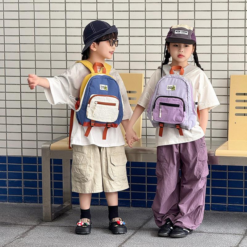 Schoolbag Korean color matching alphabet backpack new outdoor leisure sports schoolbag student play high value backpack