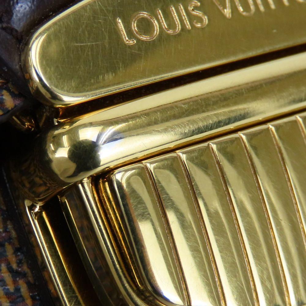 Used LOUIS VUITTON Tri-fold wallet Portefeuille Joy N60034 Damier Ebene Brown Classic