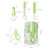 4PCS Newborn Baby Nail Scissor Baby Nail Care Tool Kid Safe Portable Nail Clipper Trimmer Tweezer With Box Children Manicure Kit