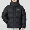 Nike Puffer Jackets Men's Black Hooded Thickened Padded Puffer Jacket DQ4921-010