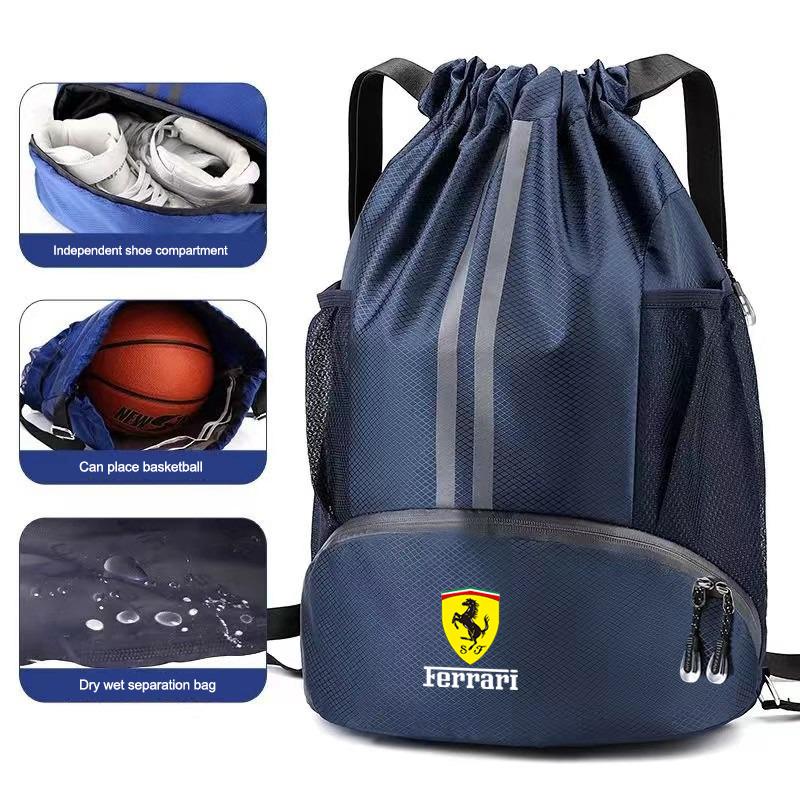 Gym Bag Fitness Backpack Women Men Basketball Backpack Outdoor Training Drawstring Sports Knapsack For Ferrari SP1 812 F40 SF90