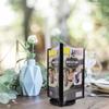 Transparent Menu Display Stand Three-Sided Vertical Price Tag Rack  Offices