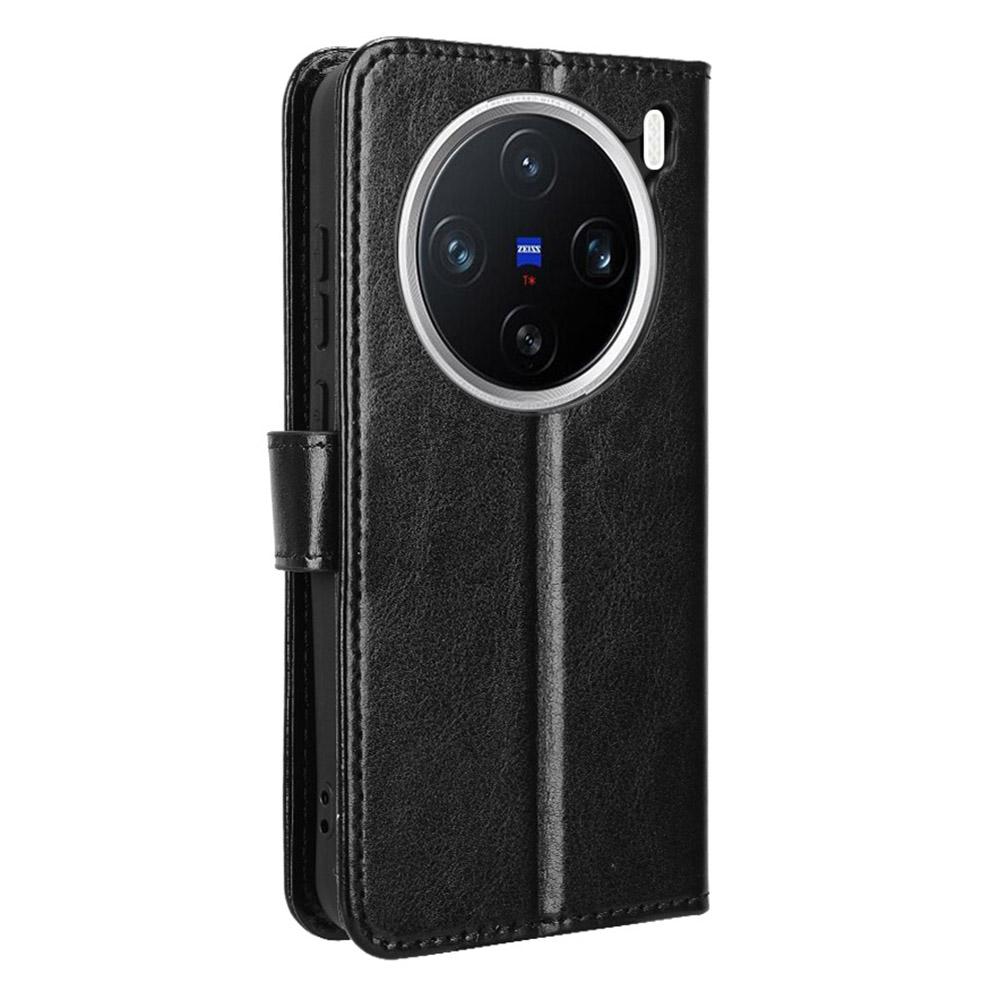 Do etui Vivo X200 5G Crazy Horse Texture PU Leather Phone Wallet Cover