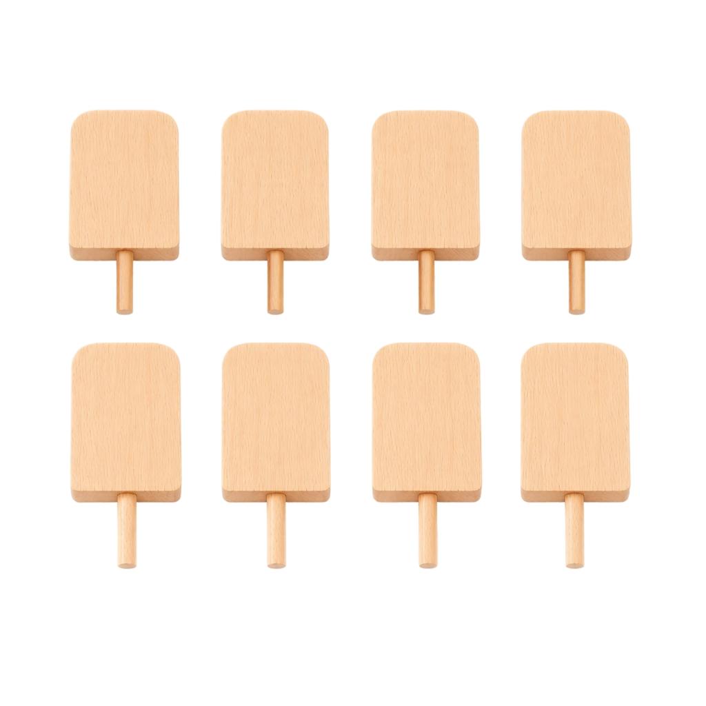 Wooden Popsicle Toy Set for Kids Pretend Play Ice Cream Accessories