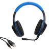 Gaming Headset 40mm Kabelgebundene Stereo-Kopfhörer mit Coolem LED-Licht Mikrofon für PC Laptop