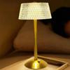 Acrylic Table Lamp Stepless Room Atmosphere Light LED Night Light European USB Charging Touch Dimming Table Lamp Coffee/Bar/Hotel/Bedroom Decorative