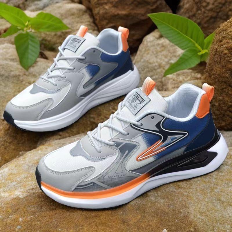 Ultra-light running shoes autumn new leather waterproof student sports shoes casual shoes