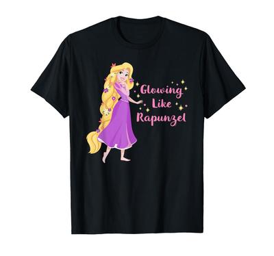 Disney Prinzessin T-Shirt, das wie Rapunzel leuchtet