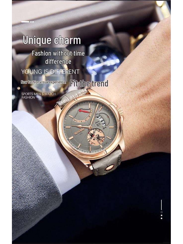 2025 Waterproof Men's Quartz Watch: Date Display & Casual Business Style