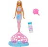Puppe Barbie Blasen-Meerjungfrau magische Blasen lange helle Haare glänzende Strähnen JLW56