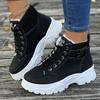 Fashion Plush Lined Warm Snow Boots, Casual Versatile Fall And Winter Warm Snow Shoes, Wear-resistant Non-slip Snow Shoes