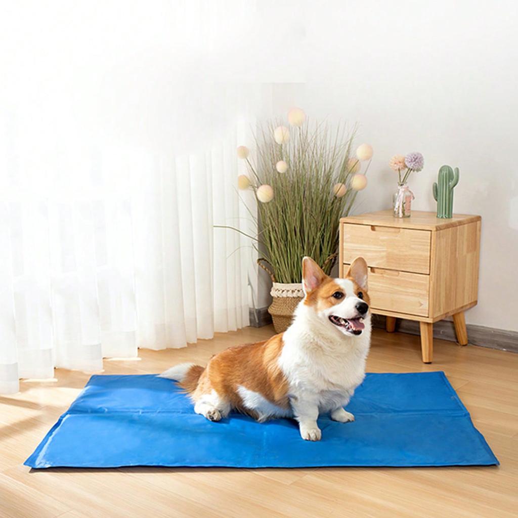 1pc-Pet Cooling Pad, Self-Cooling Dog Bed Mat, Summer Heat Relief Dog Cushion Mat Sleeping Blanket
