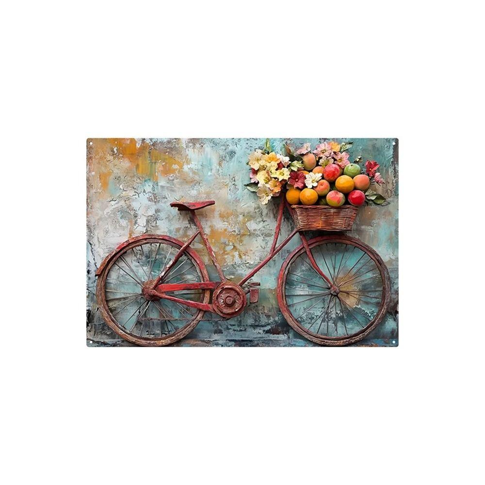 Metal Poster Chicken Easter Eggs Kitchen Decor 20x30cm