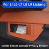 For Li L6 L7 L8 L9 2025 2024 Lixiang Under Center Console Privacy Storage Car Interior Organizer Divider
