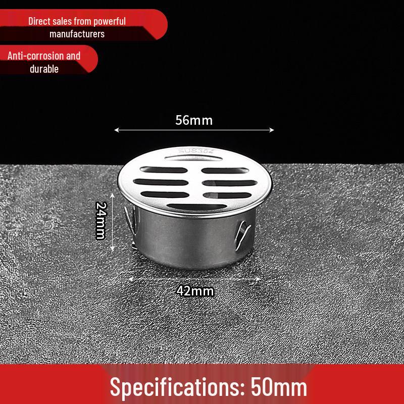 

Non-Clogging Stainless Steel Floor Drain with Large Capacity & Direct PVC Insertion for Outdoor Use