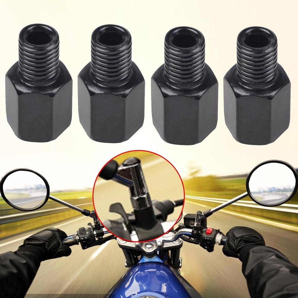 Motorcycle Mirror, Screw Adapter, Screw Diameter Conversion M8/M10, Height Adjustment, Bike Mirror, Conversion Adapter,