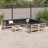 VidaXL Salon de jardin 9 pcs bois de pin massif 3299365