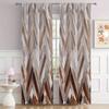 2pcs Marble Pattern Curtains Rod Pocket Decorative Window Drape Window Treatments For Bedroom Living Room Study Home Decoration