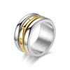 Titanium Steel Ring: Fashionable Men's Stainless Steel Hand Jewelry in European and American Styles.