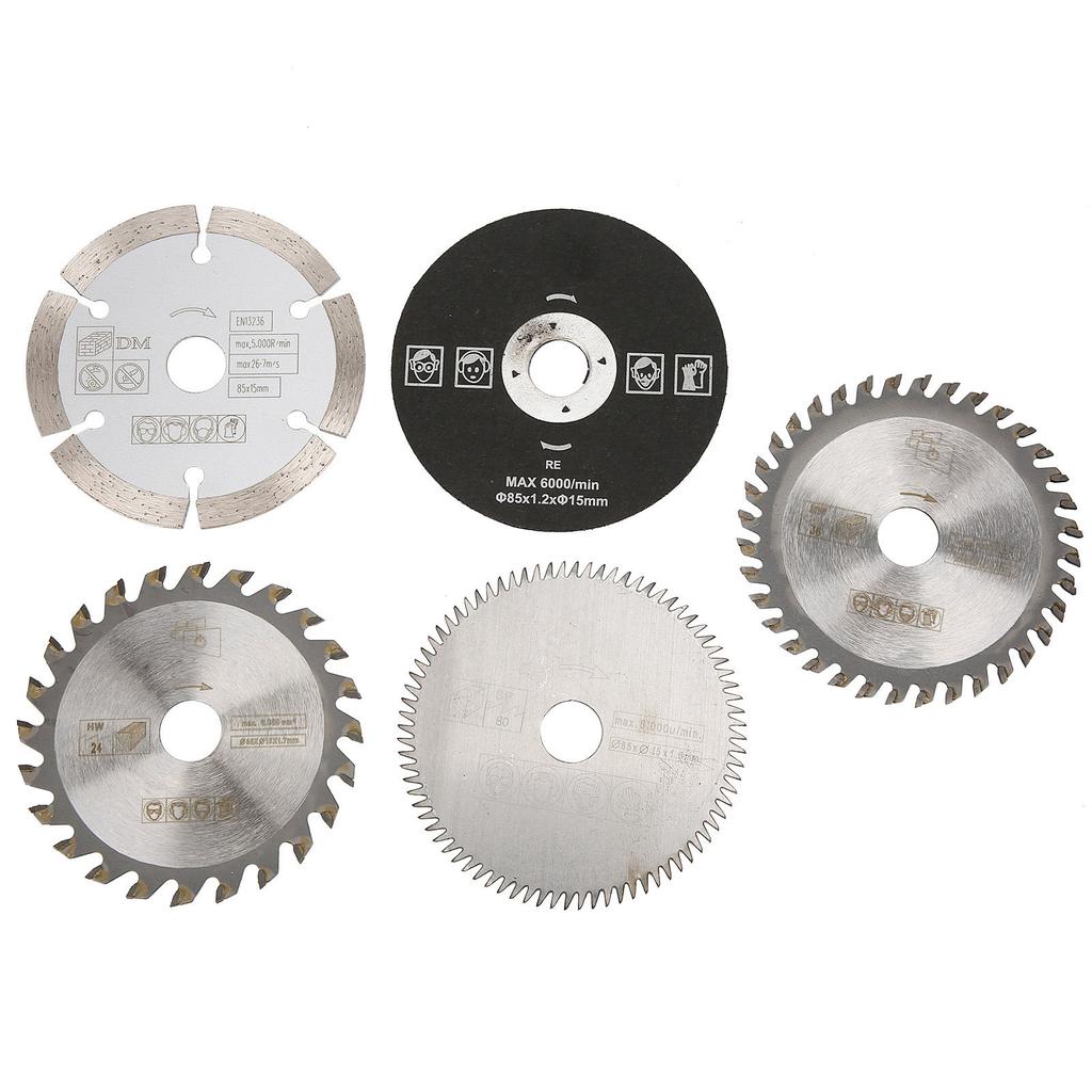 5Pcs 85mm Inner Diameter 15mm Carbide Circular Saw Blade for Cutting Tool Hand Circular Saw Saw Blade 65mm B The Carbide Saw Blade Offers H