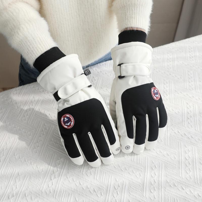 Unisex Winter Ski Gloves: Touchscreen, Thick Velvet, Waterproof, Non-Slip for Outdoor Cycling