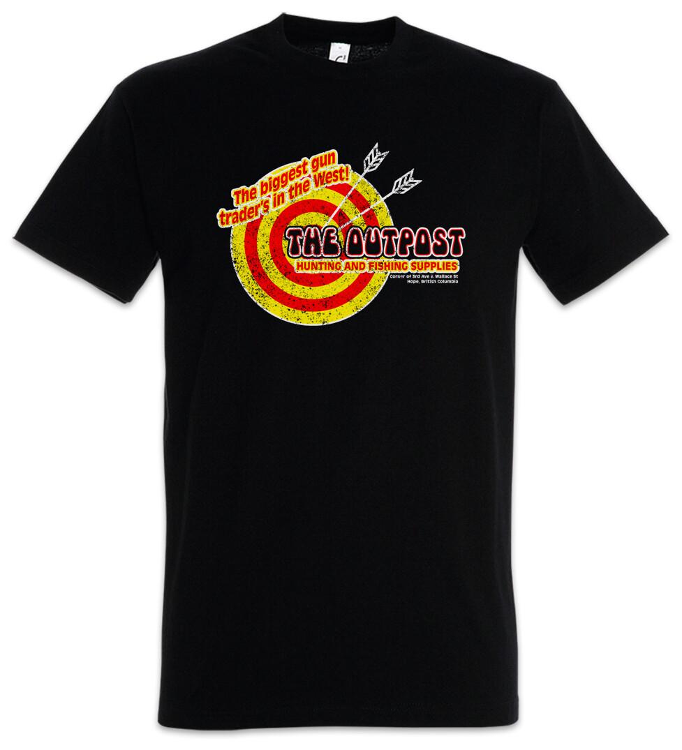 

R Outpost I T-Shirt Mens Womens Tees Top Bar Symbol Sign Rambo Gun Shop Hunting and Fishing Store 2XL
