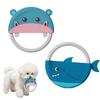 Brinquedos para Animais de Estimação com Laço de Corda Massagem Gengival e Limpeza de Tártaro Brinquedo para Dentição Formato Redondo Brinquedo de Roer para Cães Resistente a Mordidas Brinquedo de Brincar para Cães