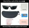 Aluminum Magnesium Polarized Sports Lightweight Cool Polarized UV400 for [REONAS] Sunglasses, Frame, + Cut, Sports/Road