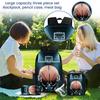 Casual Printed Backpack Large Capacity School Bag Pencil Case Lunch Bag Three Piece Set Suitable for Daily Use Travel and Outdoor Activities