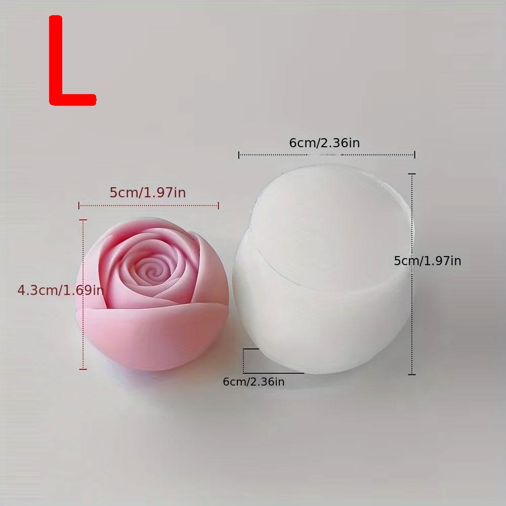 Multi Size Rose Bud Candle Silicone Moulds Stack Flower Resin Making Tools Plant Gypsum Birthday Party Decor Mother’s Day Gifts