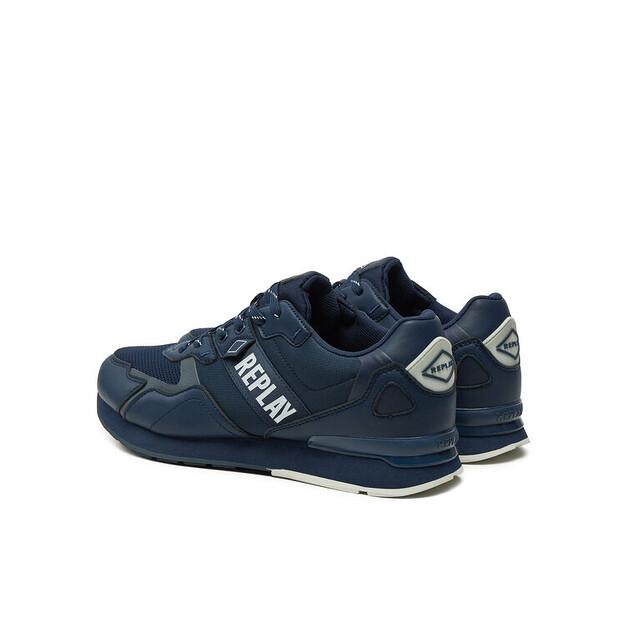 Men's REPLAY Adrien Game 4 Lace-up Sneakers Gms1d.000.c0055t Navy
