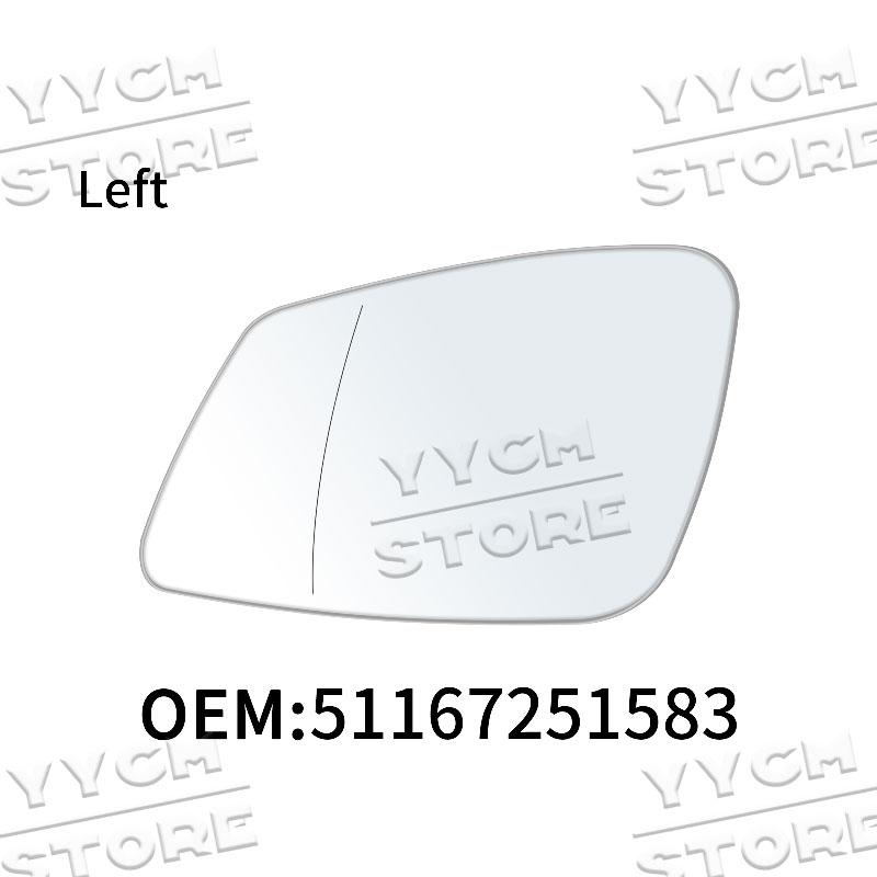 For F01 F02 F07 F10 F11 F18 E60 Car Side Rearview Mirror Glass Left Right Heated Wide Angle Mirror 51167251584 51167251583